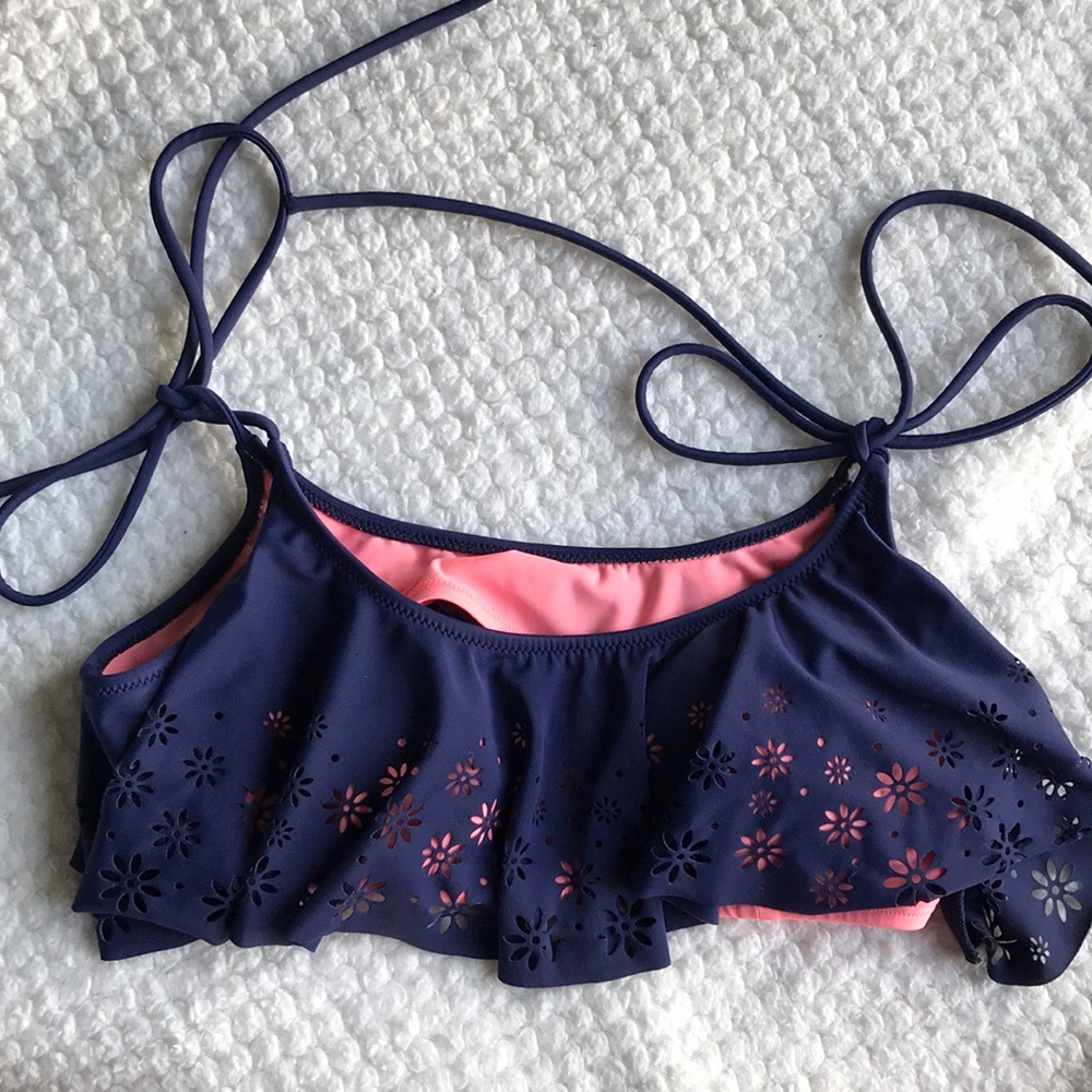 Victoria’s Secret Pink Navy Bathing Suit Top sz M